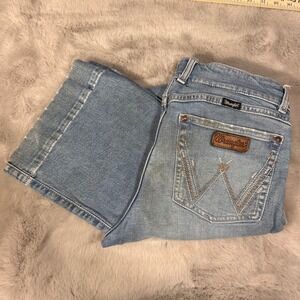 Wrangler Denim Jeans Womens 30x32 Light Wash Western Cowboy Rodeo Pants